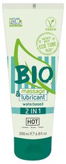 Ökoloogiline veebaasil libesti Hot Bio Massage & Lubricant, 200 ml hind ja info | Lubrikandid | kaup24.ee