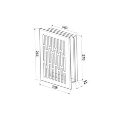 Ventilatsioonirest Awenta, 14/21, valge цена и информация | Вентиляторы для ванной | kaup24.ee