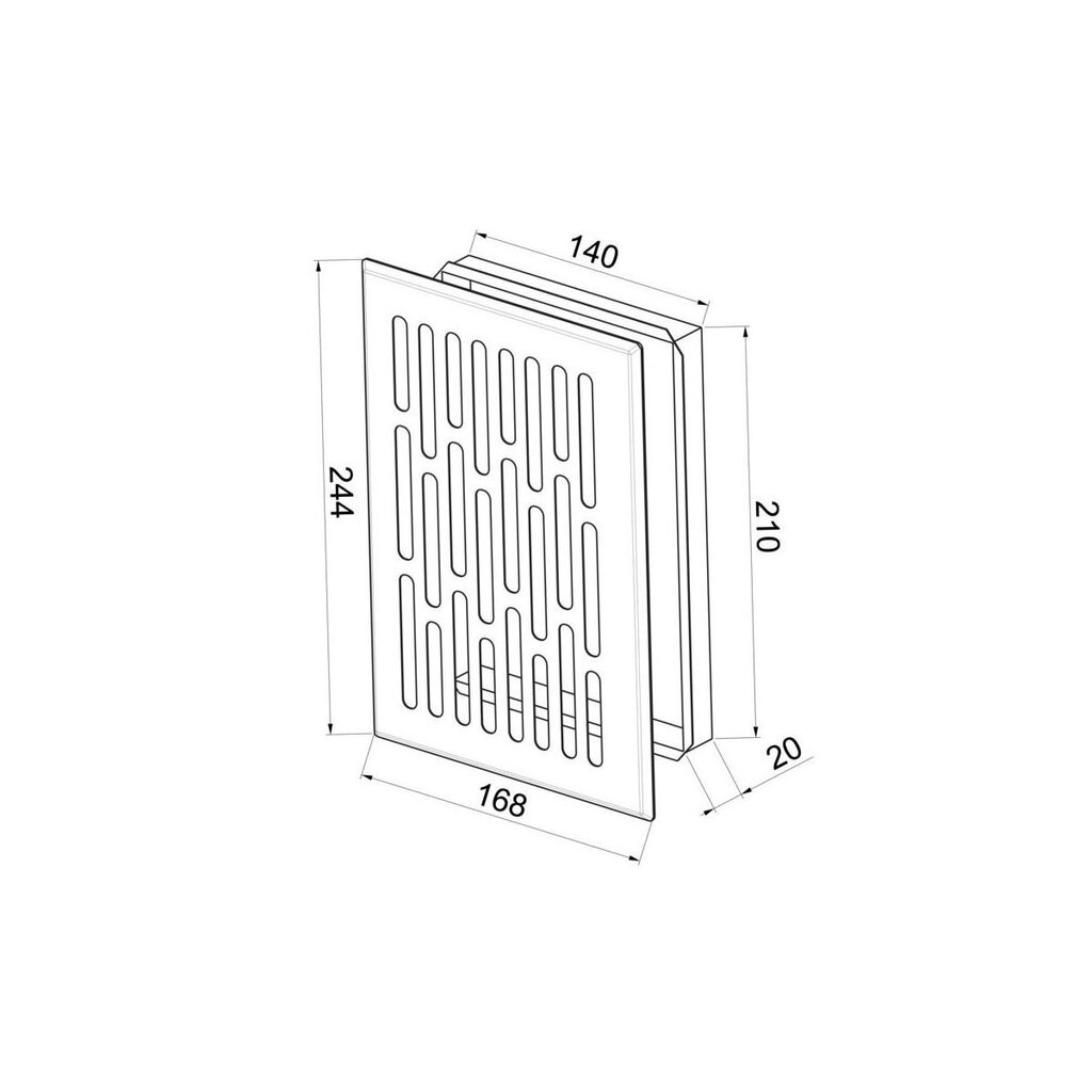 Ventilatsioonirest Awenta, 14/21, valge цена и информация | Vannitoa ventilaatorid | kaup24.ee