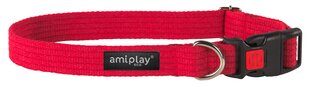 Reguleeritav kaelarihm lukuga Amiplay, XL, punane hind ja info | Kaelarihmad ja traksid koertele | kaup24.ee