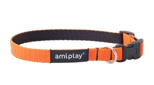 Регулируемый ошейник Amiplay Twist, M, оранжевый цена и информация | Ошейники, подтяжки для собак | kaup24.ee