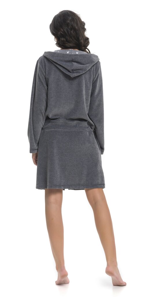 Naiste hommikumantel DN Nightwear SWO.1008, hall цена и информация | Naiste hommikumantlid | kaup24.ee