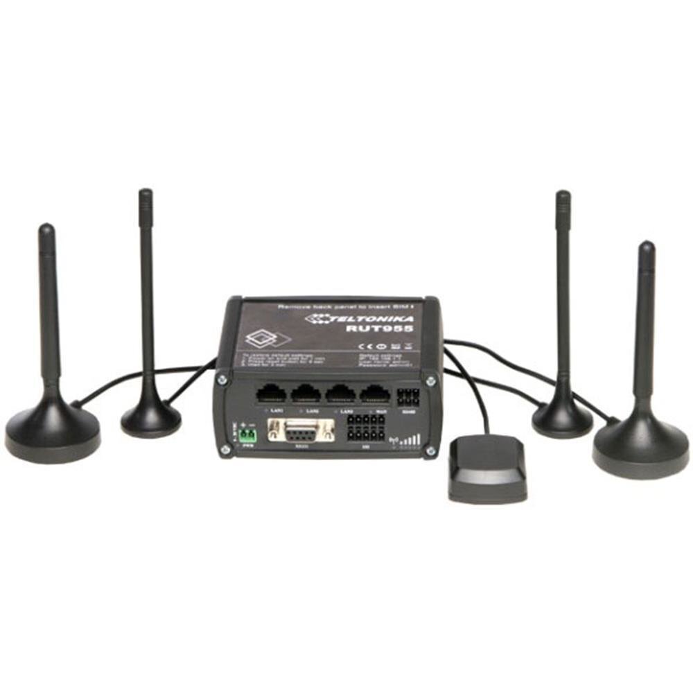 Teltonika Industrial Router 4G LTE DualSIM RUT955 (RUT955T03520) 802.11n, 10 hind ja info | Ruuterid | kaup24.ee