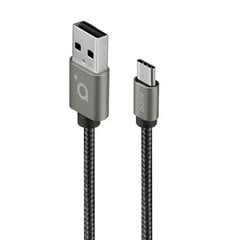 Acme CB2041G USB C, USB A, 1 m, Grey цена и информация | Кабели для телефонов | kaup24.ee