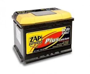 Aku ZAP Plus 62Ah 520A hind ja info | Akud | kaup24.ee