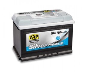 Aku ZAP Silver Premium 80Ah 760A hind ja info | Akud | kaup24.ee