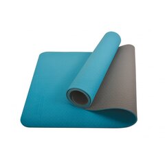 Гимнастический коврик Schildkrot Bi-color 180 x 61 x 0,4 см, бирюзовый цена и информация | Коврики для йоги, фитнеса | kaup24.ee