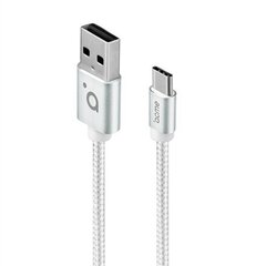 Acme CB2041S USB C, USB A, 1 m, серебряный цена и информация | Кабели для телефонов | kaup24.ee