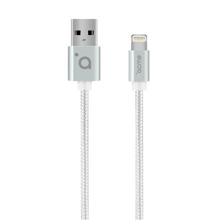 Acme CB2031S Lightning, USB A, 1 m, Silv цена и информация | Mobiiltelefonide kaablid | kaup24.ee