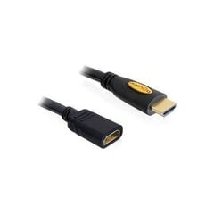 Delock, HDMI M/F, 1 м цена и информация | Кабели и провода | kaup24.ee