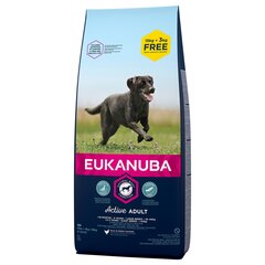 Kuivtoit koertele Eukanuba Adult​, L, 18 kg hind ja info | Kuivtoit koertele | kaup24.ee