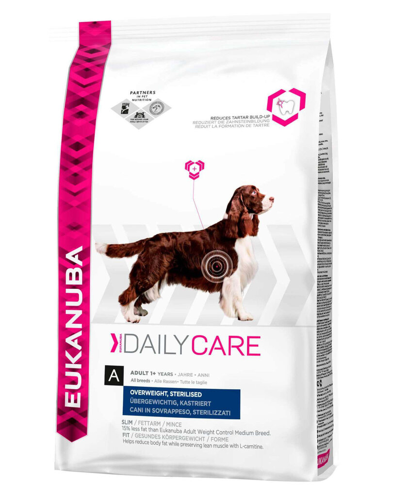 Kuivtoit koertele Eukanuba Daily Care Adult Overweight Sterilised, 12.5 kg цена и информация | Kuivtoit koertele | kaup24.ee