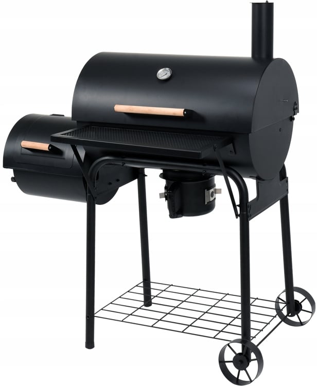 Suitsuahjuga aiagrill, kaasaskantav grill-suitsuahi 64 cm