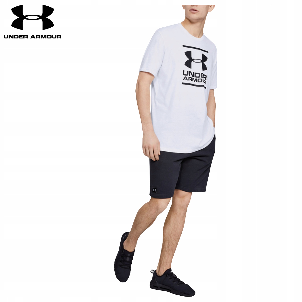 UNDER ARMOUR KOSZULKA MĘSKA SPORTOWA T-SHIRT Wzór dominujący logo