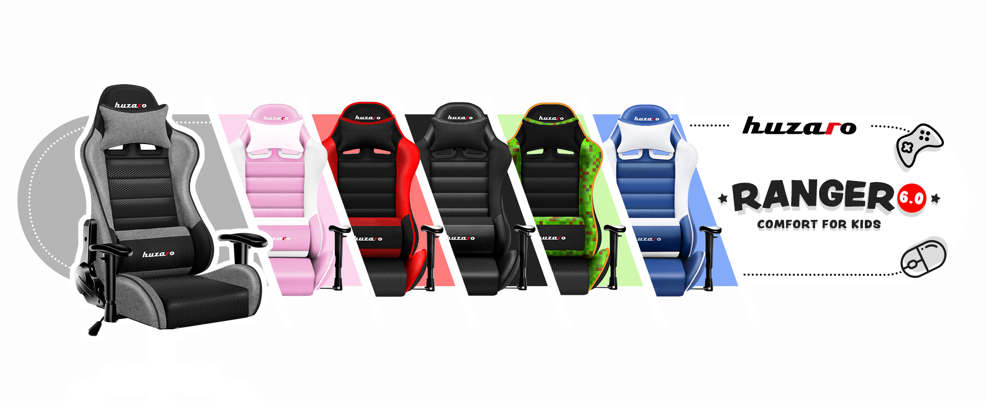 Dostępne kolory fotela Ranger 6.0