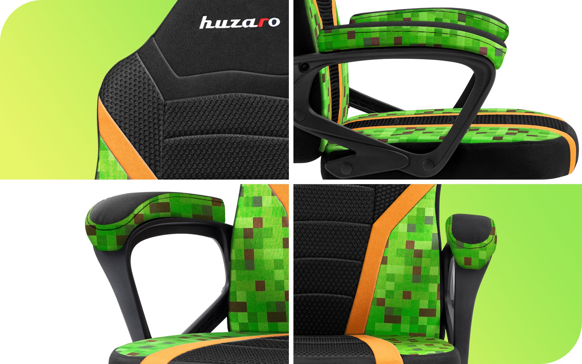 Zbliżenia fotela gamingowego Huzaro Ranger 1.0 Pixel