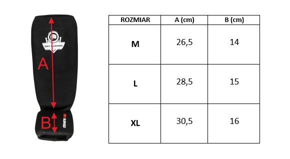 Elastsete põlvekaitsmete suurus