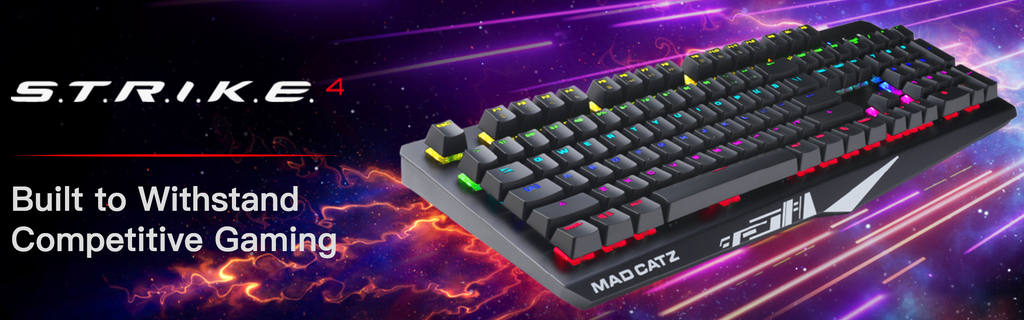 Mad Catz STRIKE 4 Mechanical Gaming Keyboard Black dele nordic gaming