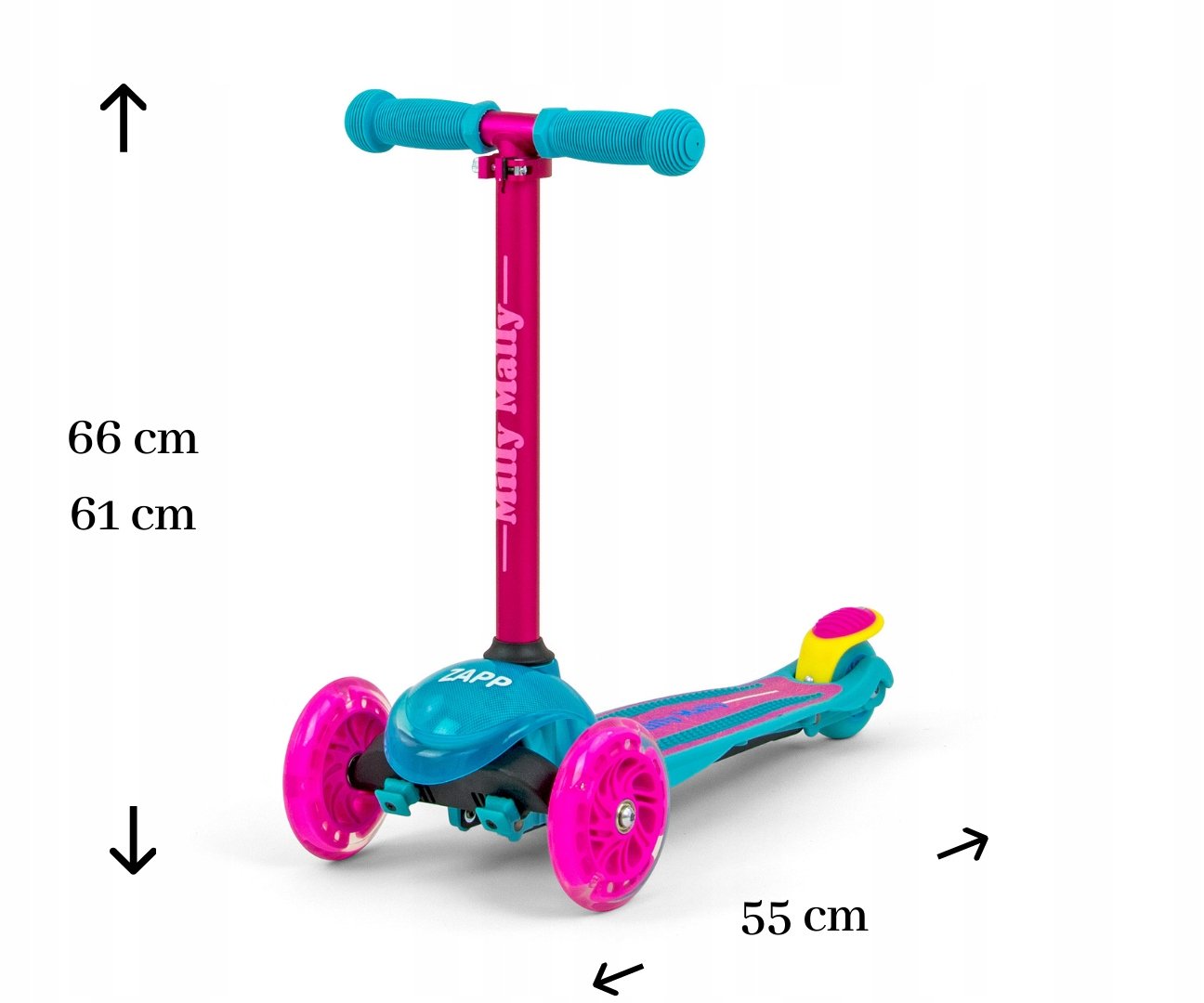 BALANCE 3 RATAS ROLLER Milly Mally LED kolmerattaline jalgratas