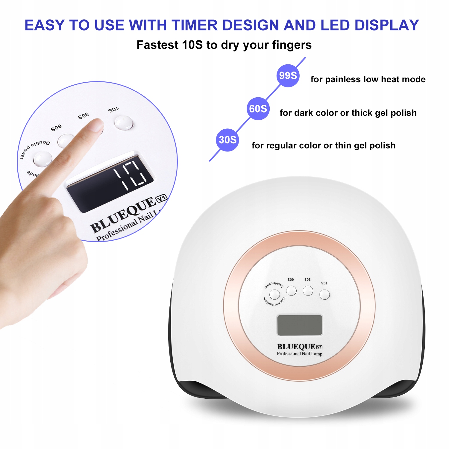 168W UV LED Nael Lamp Timer 42 LEDs PRO Brand muu mark