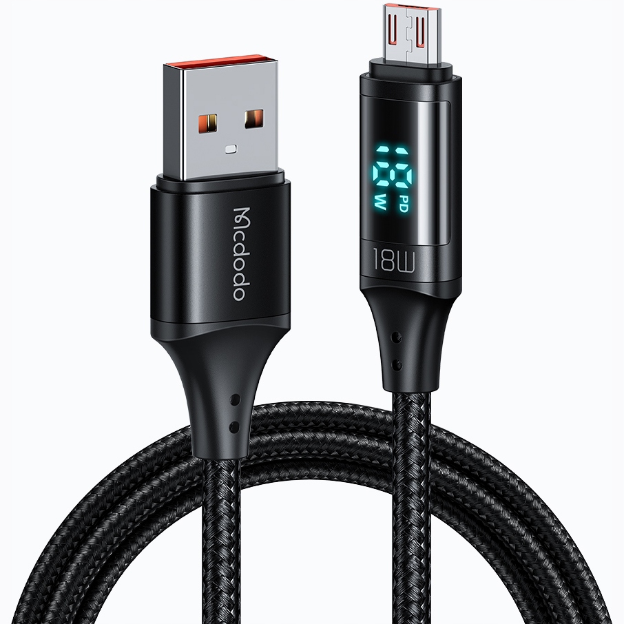 Кабель питания MCDODO DIGITAL PRO QC 4.0 MICRO USB 18W 1.2M ТЕЛЕФОННЫЙ  КАБЕЛЬ цена | kaup24.ee