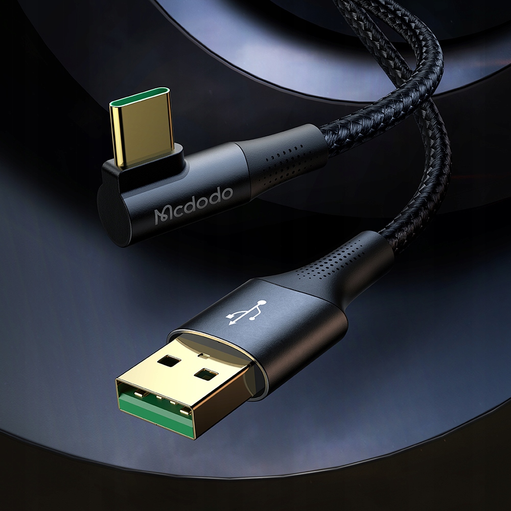 Кабель для быстрой зарядки телефона Mcdodo, угловой USB-C 65W 6A 2M цена |  kaup24.ee