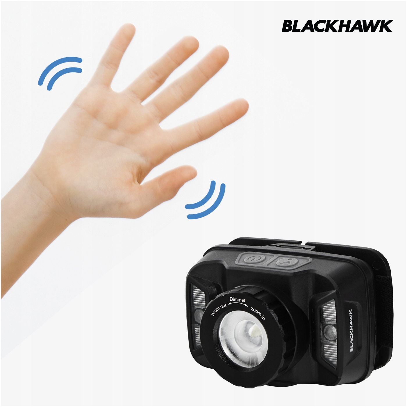 PRIEKŠĒJAIS LUKTURIS BLACKHAWK PRO # 360lm USB Dominējošā krāsa melna