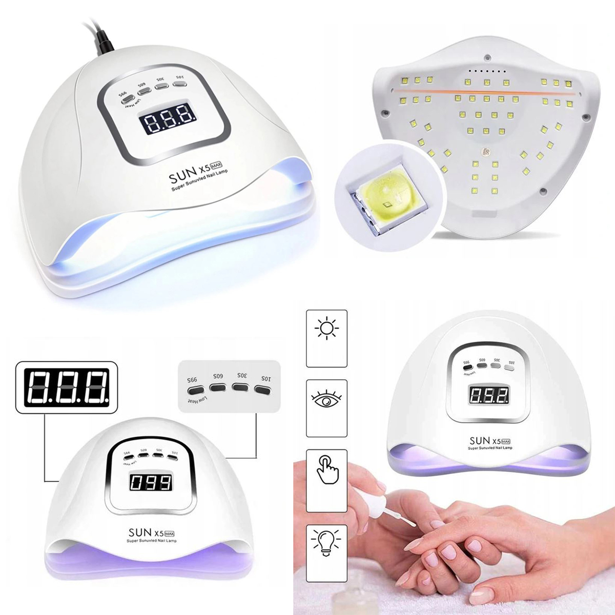 HYBRID KIT LED UV lamp 80W + lisad Tootjakood 5903818683203