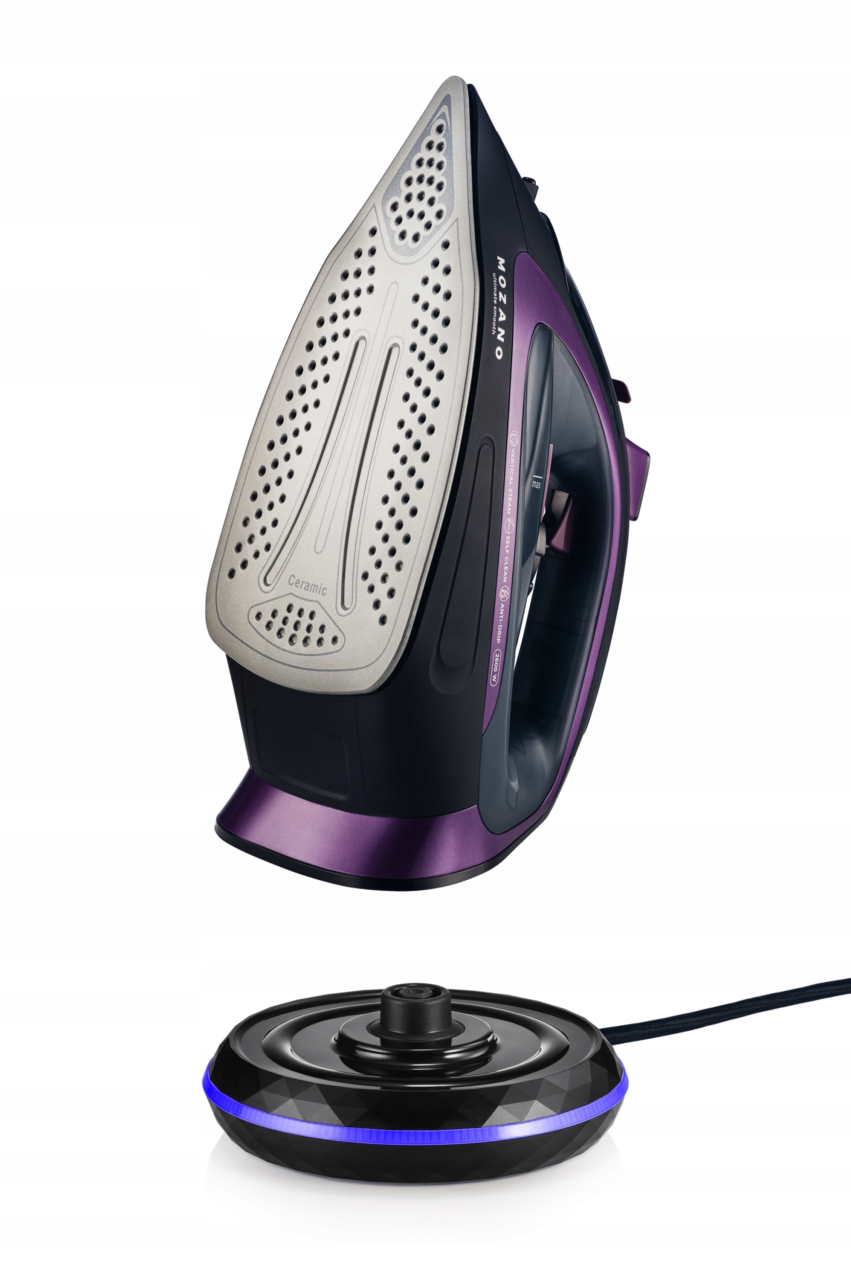 CERAMIC juhtmevaba aurutriikraud POWER 2600W Tootjakood Violetne juhtmevaba aurutriikraud