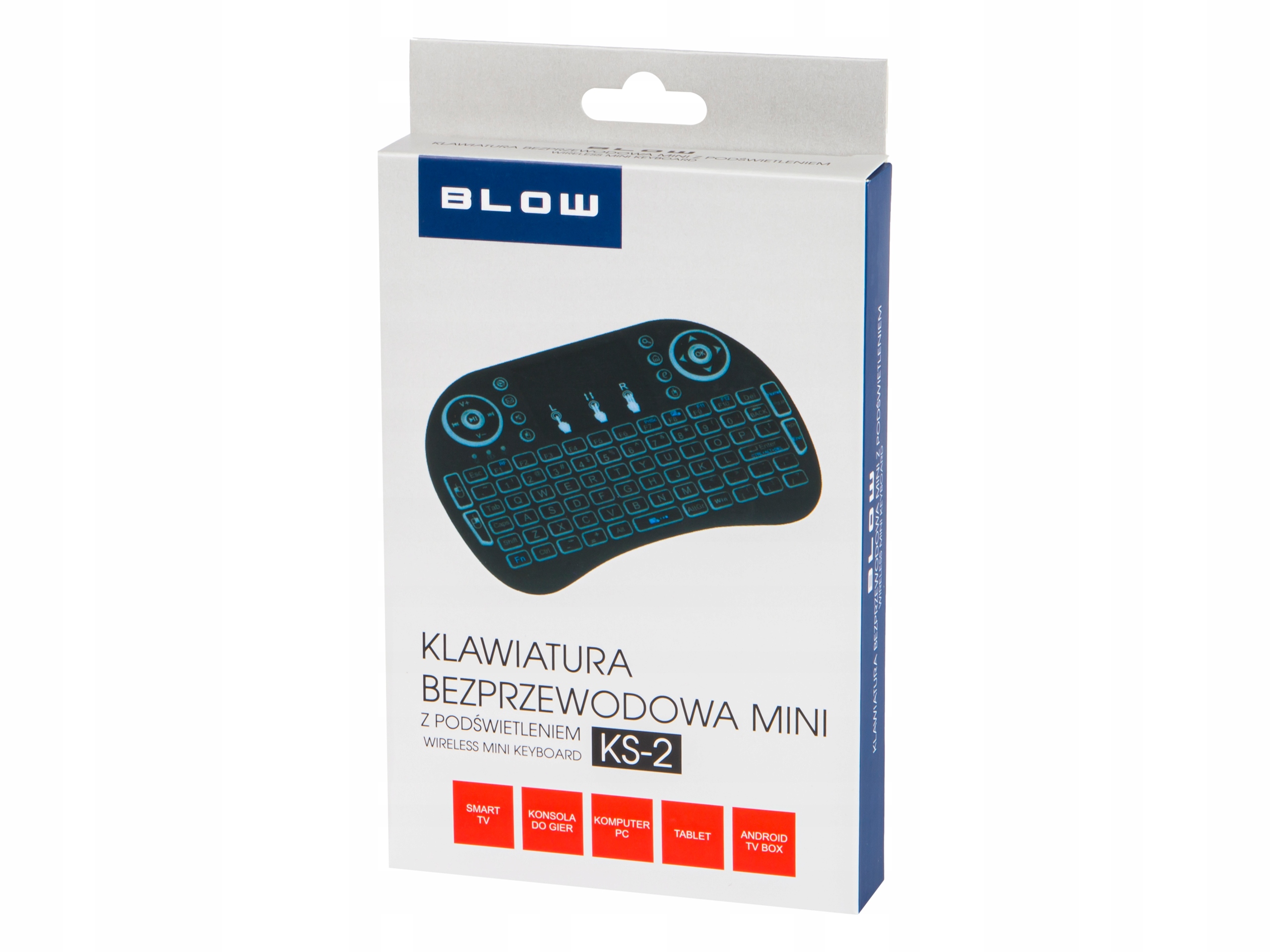 Mini BLOW klaviatuur juhtmevaba nutiteleri LED-taustavalgustuse konstruktsioon