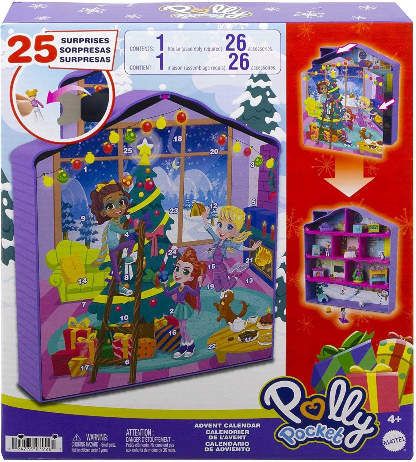 POLLY POCKET DOLL ADVENDIKALENDAR + EAN (GTIN) tarvikud 194735079261