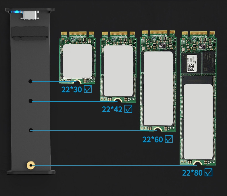 Adapter Pocket SSD m.2 USB-C korpus m2 SATA Muu tootja