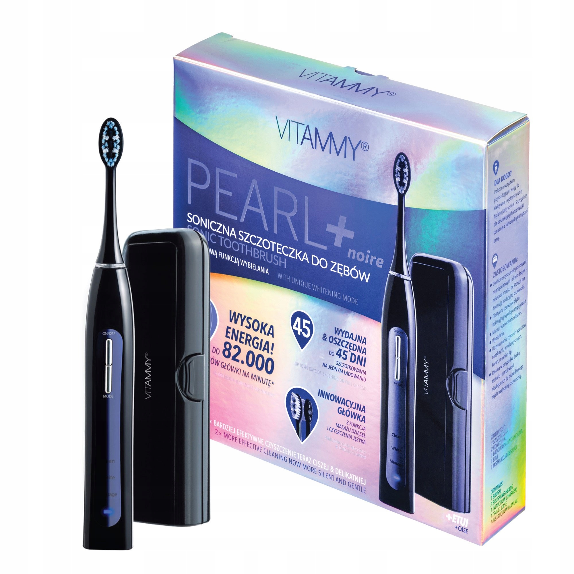 VITAMMY PEARL+ ELECTRIC SONIC BRUSH EAN (GTIN) 5901793640358