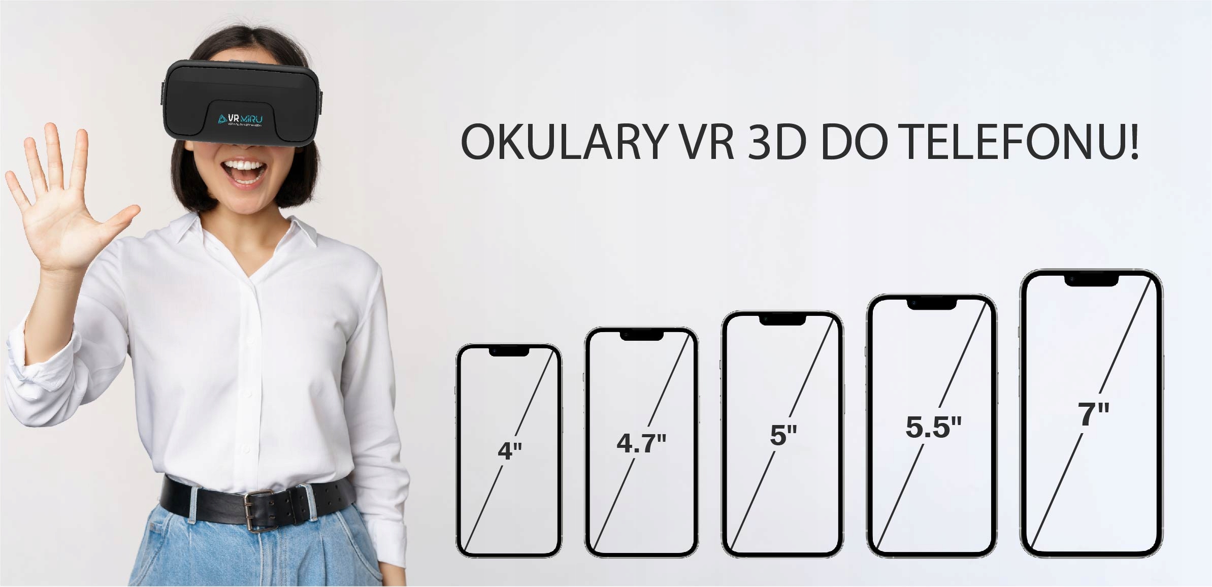 MIRU 3D VR PRILLID TELEFONILE + EAN-kõrvaklapid (GTIN) 5905178377082