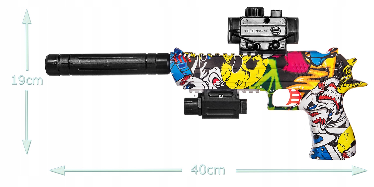 RIFLE UN MP GEL BALL AUTOMATIC_EAGLE Toote kaal koos ühikupakendiga 0,6 kg