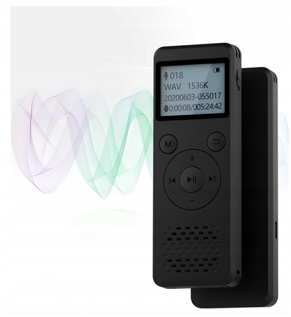 Spy Digital Voice Recorder 1536Kbps 8GB tuvastus Sisseehitatud 8GB mälu