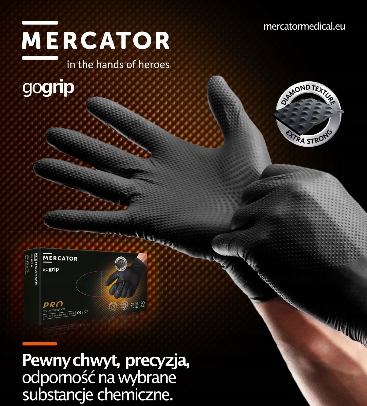 Nitriilkindad POWERGRIP IDEALL GRIP BLACK XL Suurus XL