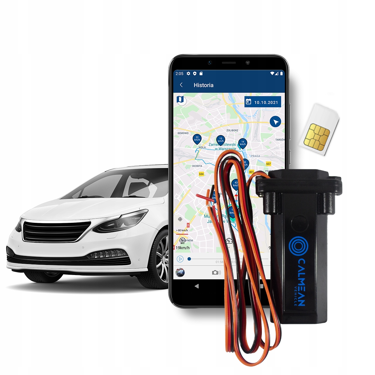 Veekindel CALMEAN auto GPS-auto lokaator