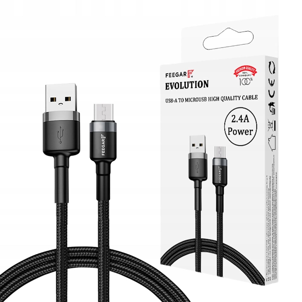 Feegar Quick USB-A Micro-USB QC 3.0 2.4A kaabel