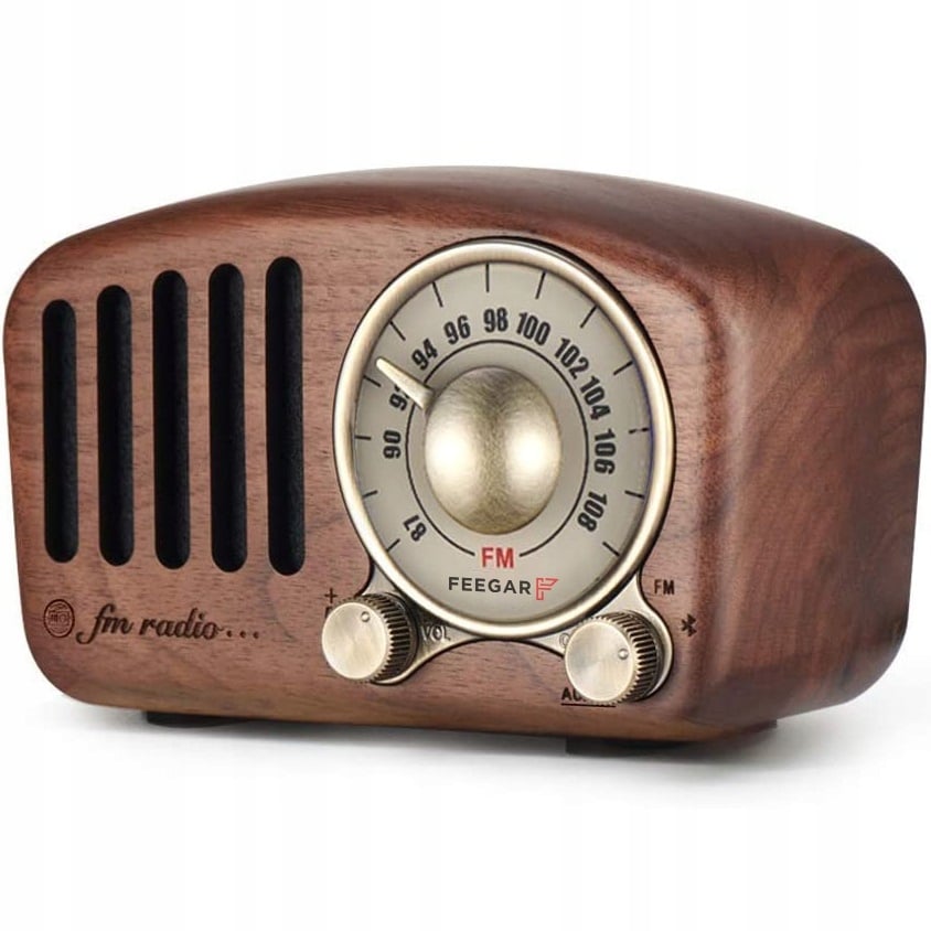 Feegar RETRO FM köögiraadio Puidust BT SD 10h