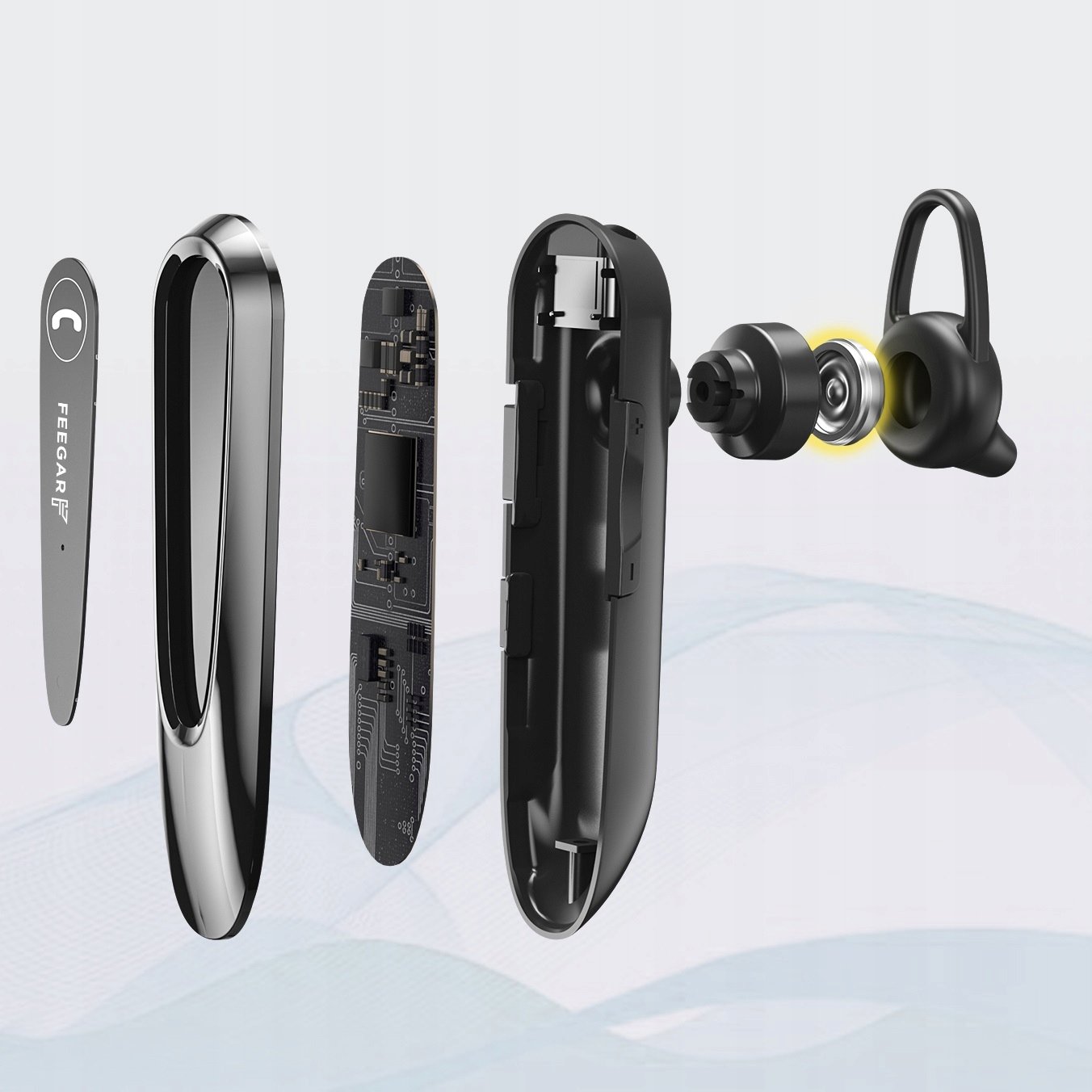 Feegar BF400 Pro Bluetooth kõrvaklapid HD CVC 30h Materjal plastik