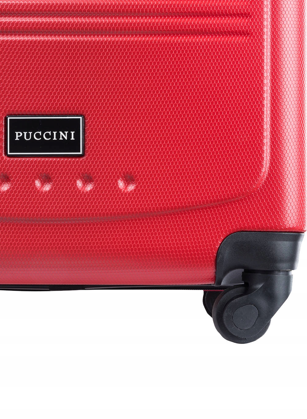 Keskmine kohver Puccini Corfu - punane Põhimaterjal ABS