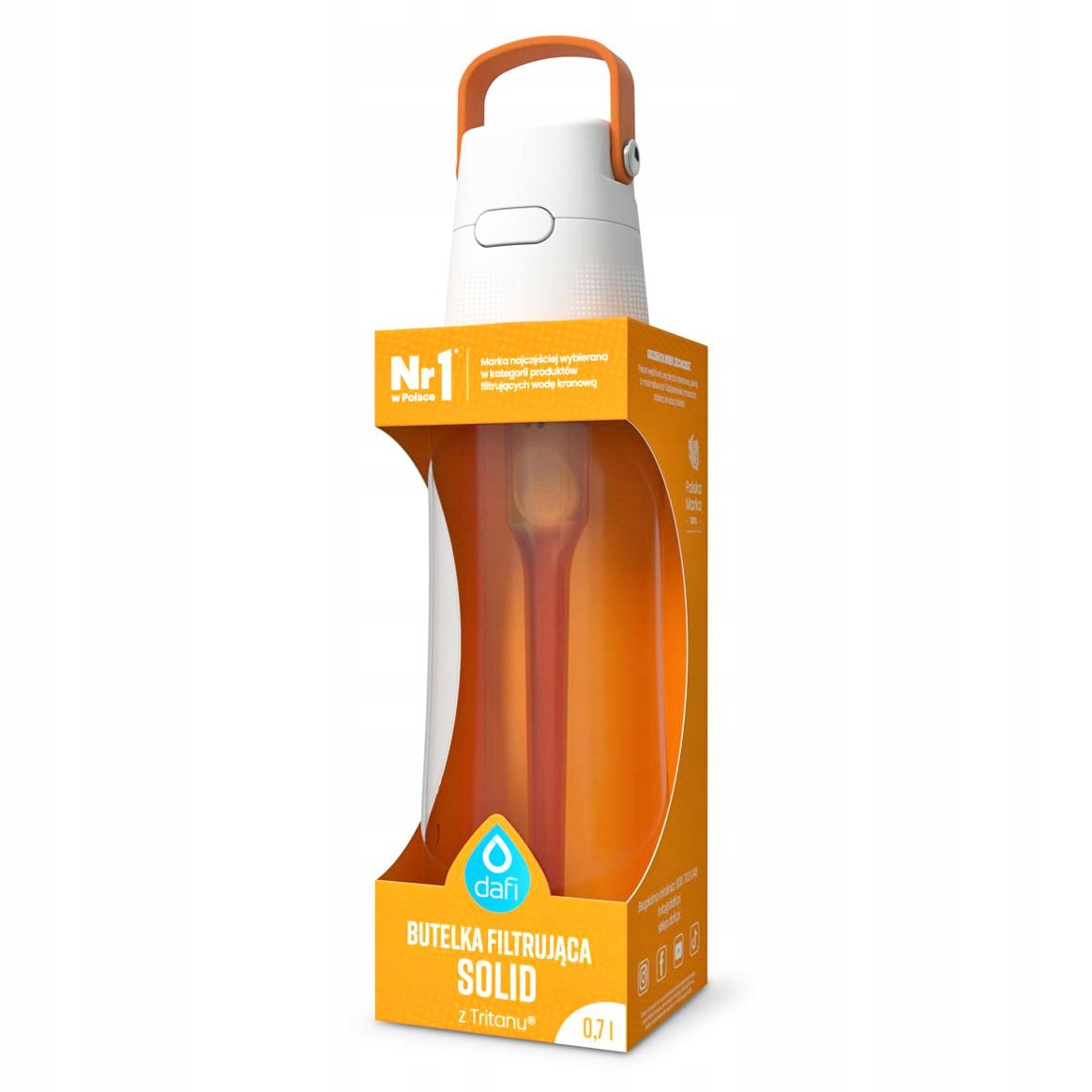 Dafi SOLID oranž pudel + 4x Model Solid filtrid