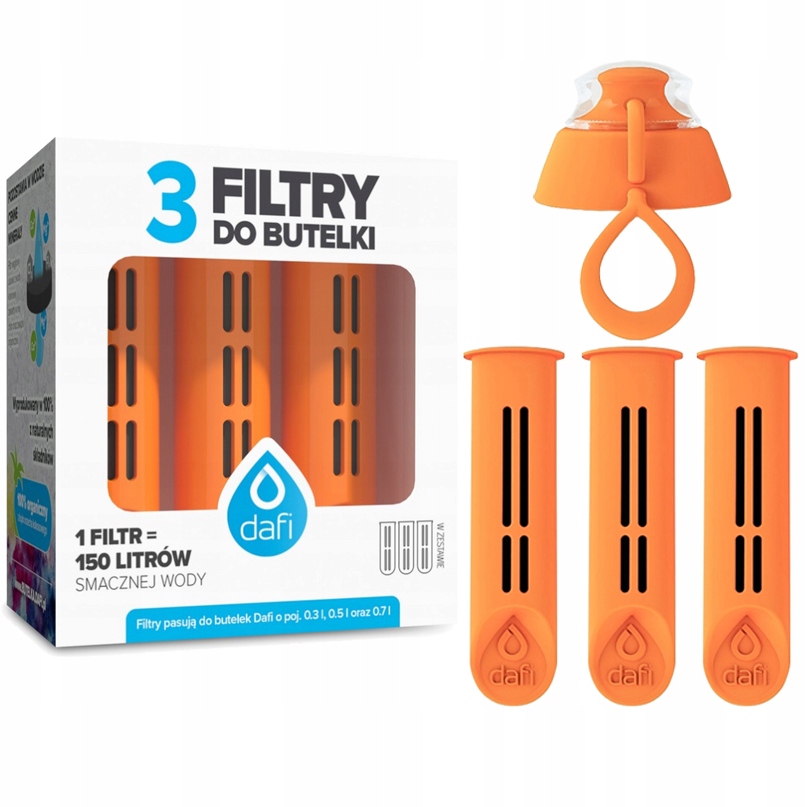 Dafi SOLID oranž pudel + 4x filtrid Puudub kasseti kulumise indikaator