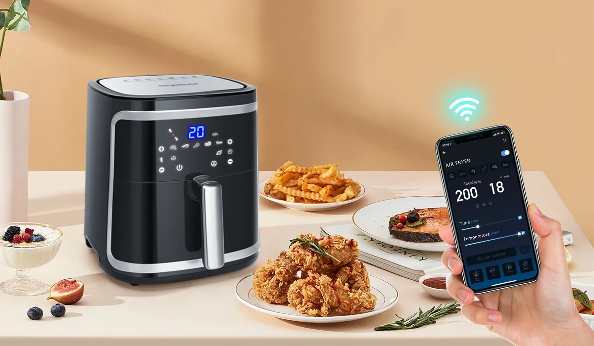 ФРИТЮРНИЦА XXL SMART WI-FI 7L 1900W FAT FREE FRYER Марка Aigostar