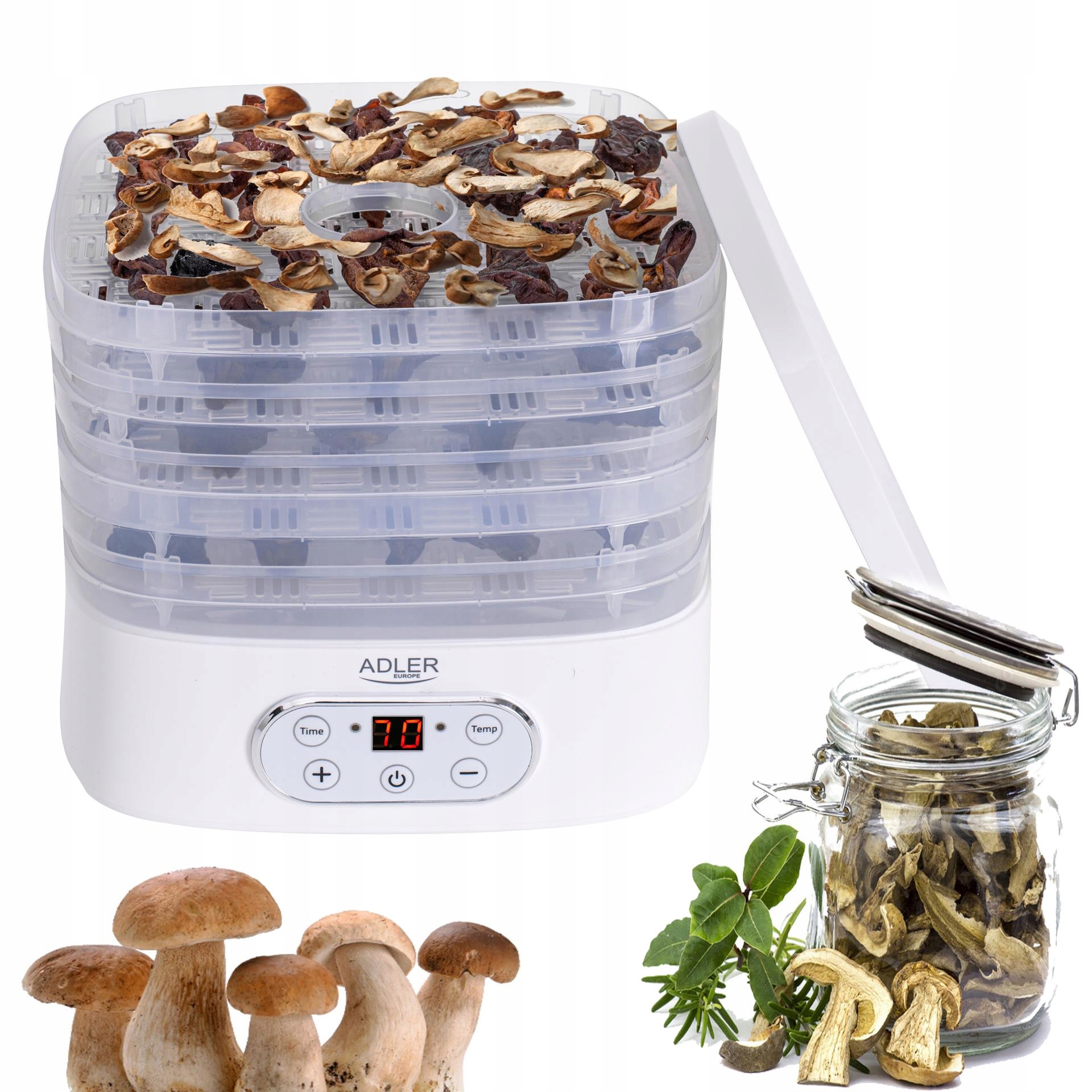 MUSHROOMS DRYER 550W FRUIT VEGETABLE HERBS 5 SIT Power 550 W