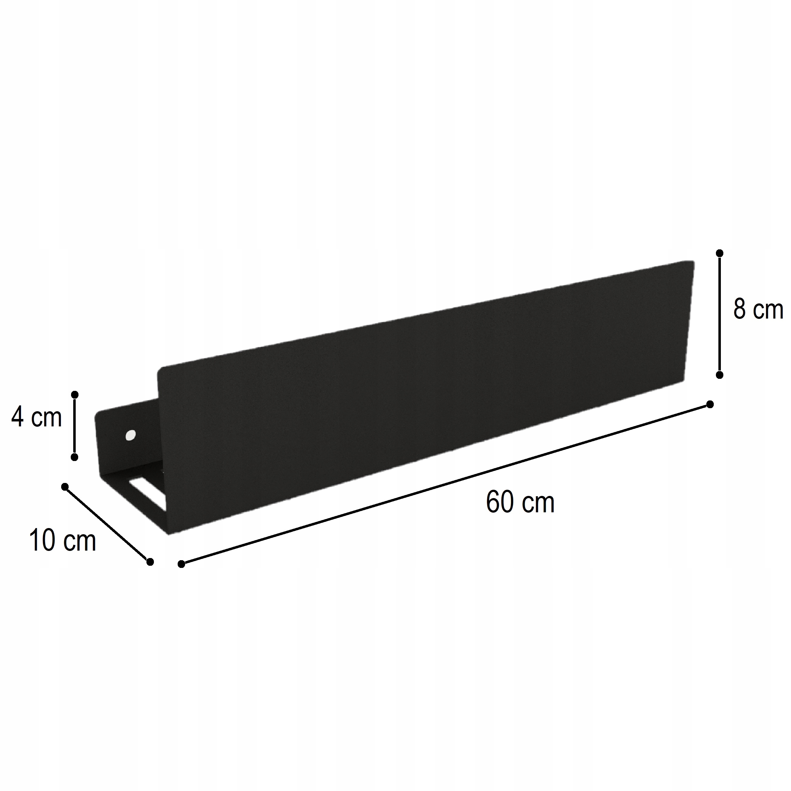 Dušikabiini riputusriiul 60cm + TASUTA Mööbli kõrgus 8cm