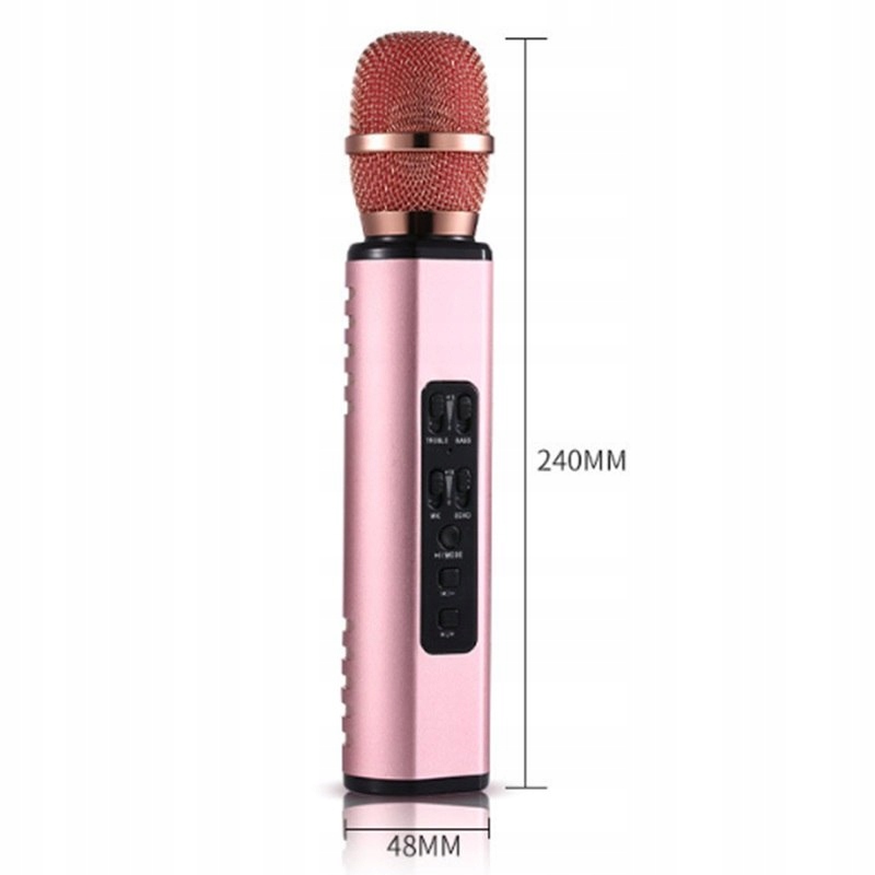 KARAOKE K6 BLUETOOTH MIKROFON BLUETOOTH KÕLAR Toote kaal koos pakendiga 0,5 kg