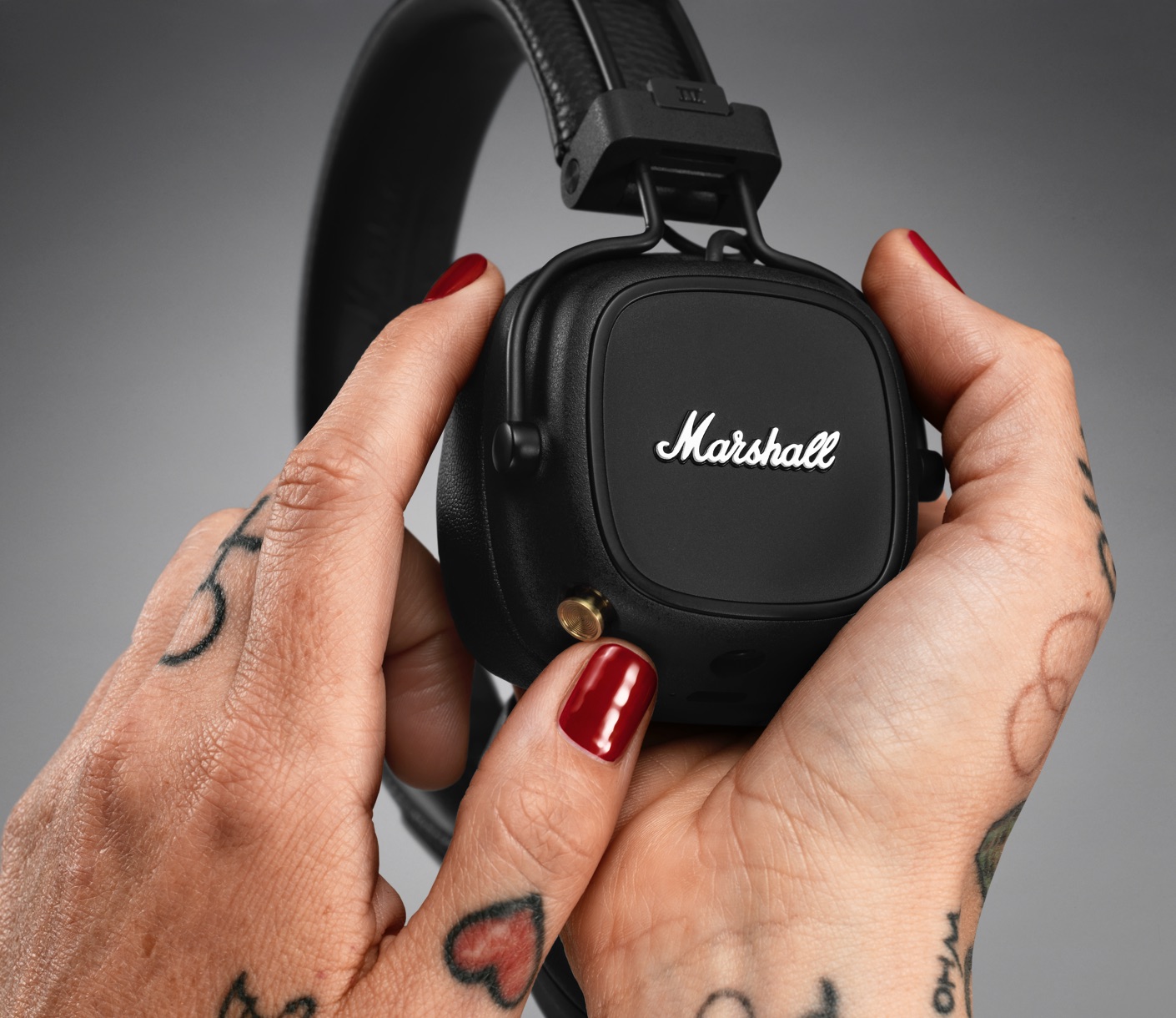 Ausinės Marshall MAJOR IV BLUETOOTH Juodos