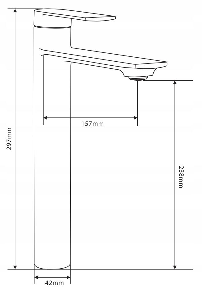 MEXEN ZERO HIGH WHITE WHITE BAIN MIXER Код производителя 71110-20